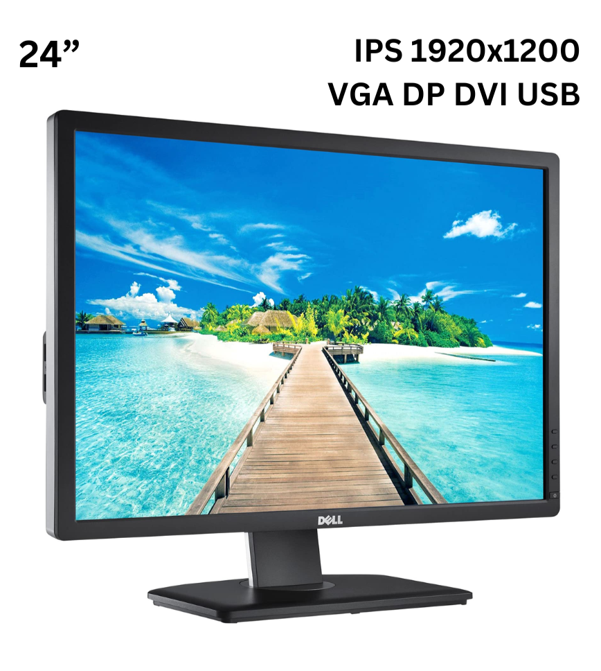 Монітор 24” Dell U2412M/IPS 1920x1200 Full HD/16:10/VGA DP DVI USB Б/В