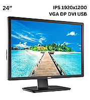 Монітор 24” Dell U2412M/IPS 1920x1200 Full HD/VGA DP DVI USB Б/В