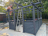Дерев'яна альтанка 3 на 4 м, "Катана" розбірна зашивкою ялинкою, фото 3