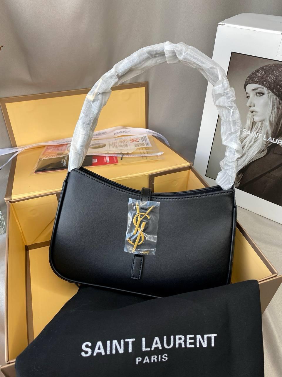 Yves Saint Laurent Hobo Le 5 A 7 Black/Gold, фото 1