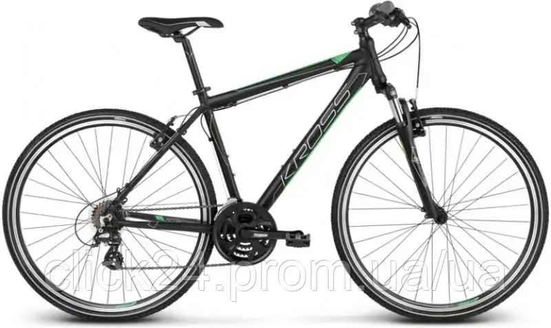 Kross Evado 2.0 Czarny Zielony Mat 28 2022