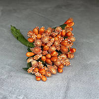 Тичинка (проста), колір- помаранчевий, букет, Помаранчевий