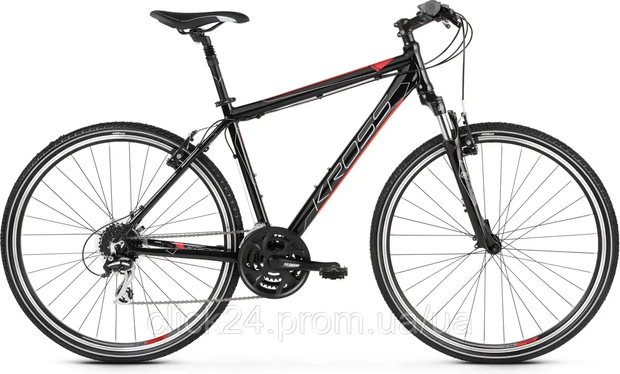 Kross Evado 3.0 28 Czarny Czerwony Połysk 2021