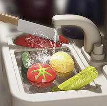 Дитяча кухня Spray Kitchen 889-242, світлові та звукові ефекти, 75 предметів, 93см, 3+., фото 4
