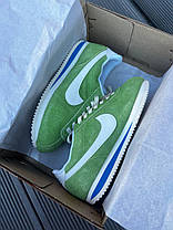 Жіночі кросівки Nike Cortez Green Кеди Найк Кортез низькі рожеві текстиль шкіра повсякденні демісезон, фото 3