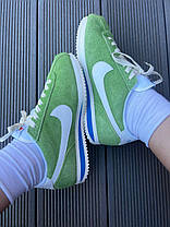 Жіночі кросівки Nike Cortez Green Кеди Найк Кортез низькі рожеві текстиль шкіра повсякденні демісезон, фото 5