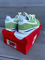 Жіночі кросівки Nike Cortez Green Кеди Найк Кортез низькі рожеві текстиль шкіра повсякденні демісезон, фото 4