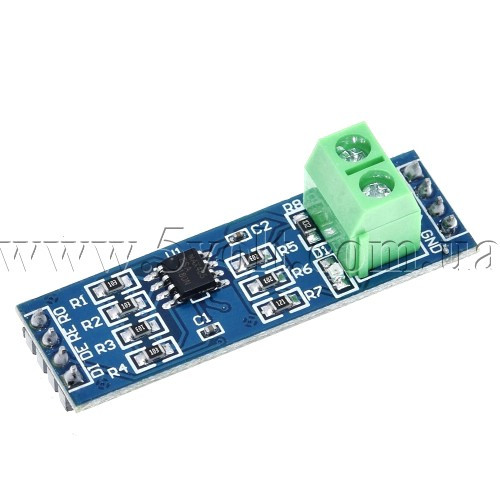 Интерфейсний модуль конвертер UART-RS485 TTL на MAX485, фото 1