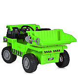 Дитячий електромобіль вантажівка самоскид JS 3198 EBLR, green, фото 4