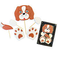 НАБІР КОНДИТЕРСЬКИХ ПРИКРАС “СОБАЧКА 2D” ТМ Slado