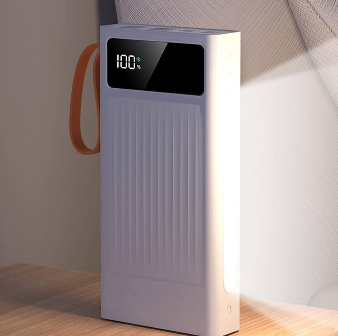 Портативний зарядний пристрій повер банк Power Bank "YM-643DX" на 20000 mAh, білий