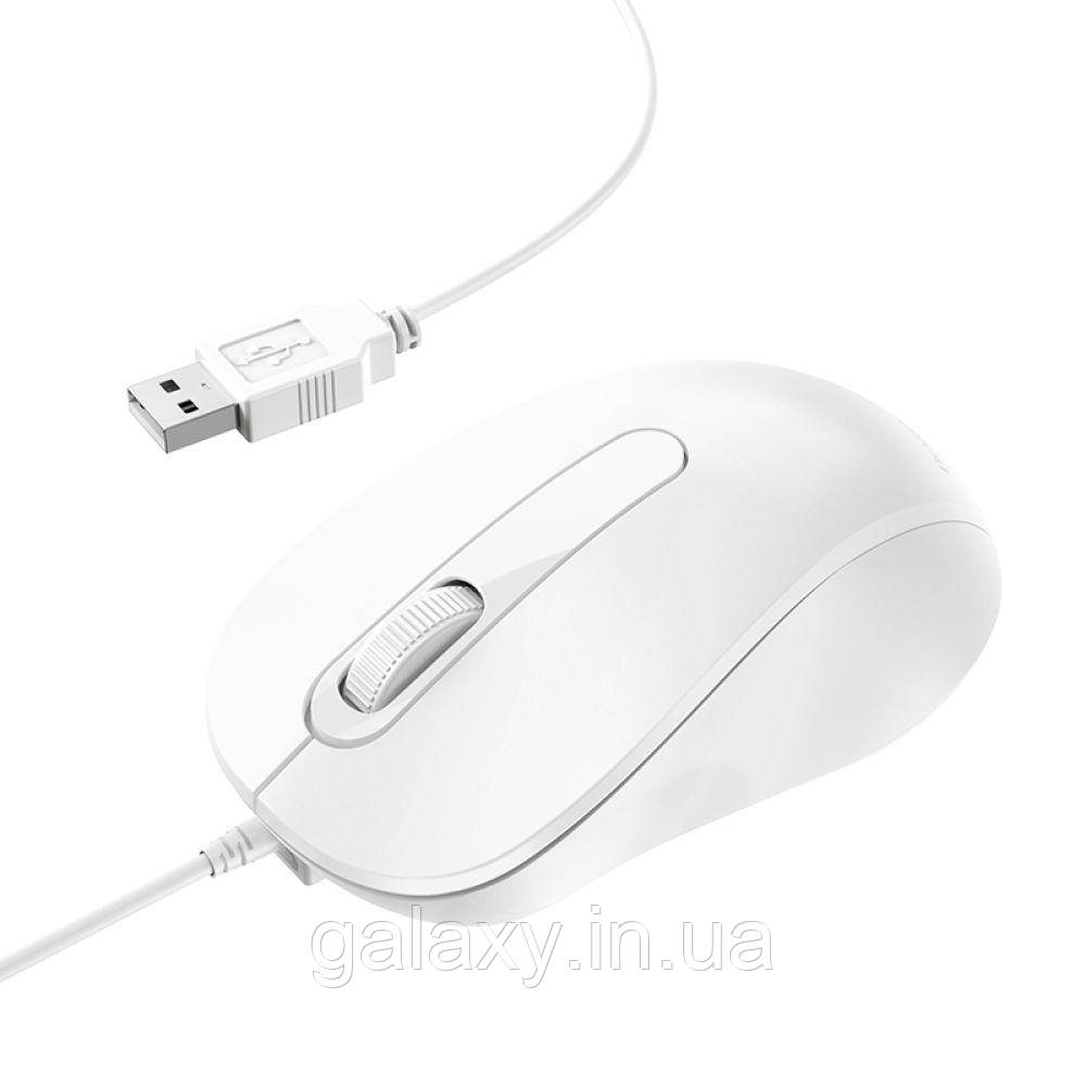 Миша Borofone дротова для ПК ноутбука Business BG4 White, фото 1