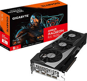 Відеокарта AMD Radeon RX 7600 8GB Gigabyte Gaming OC (GV-R76GAMING OC-8GD)