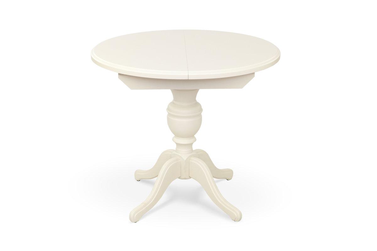 Стіл обідній Гермес Д=89 ( +38 ), ваніль, фото 1