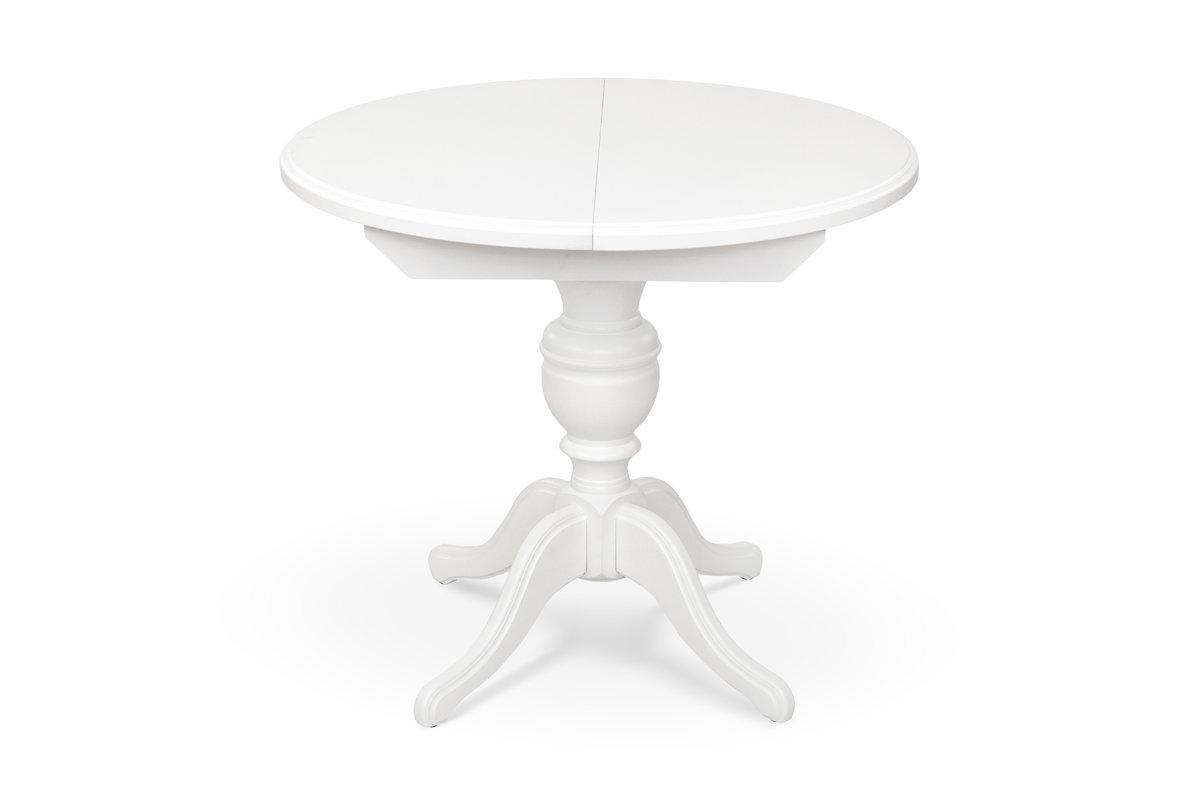 Стіл обідній Гермес Д=89 ( +38 ), білий, фото 1