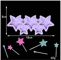 Форма силіконова для льодяників Зірки із 7 шт.
