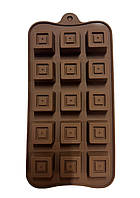 Форма силіконова для льоду та цукерок Квадрат в квадратик з 15 шт.