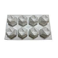 Форма силіконова для євродесертів Діамант із 8 шт.