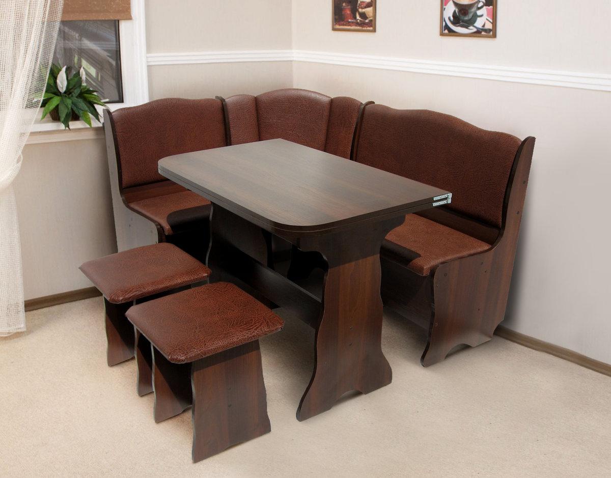 Кухонний гарнітур Гармонія ДСП тем.горіх/шоколад, фото 1