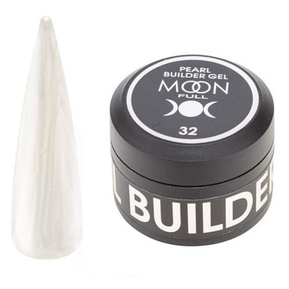 Гель перламутровий моделюючий Moon Full Pearl Builder Gel №32, 30 мл, перловий