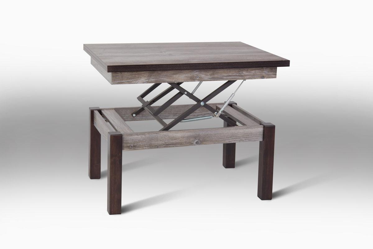 Стіл-трансформер ФЛАЙ, дуб морас, фото 1