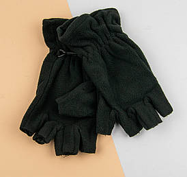 Чоловічі флісові мітенки (арт.24-1-74) чорні