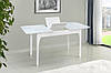 Стіл Фієста (110+35)*70, білий/мрамор білий, фото 4