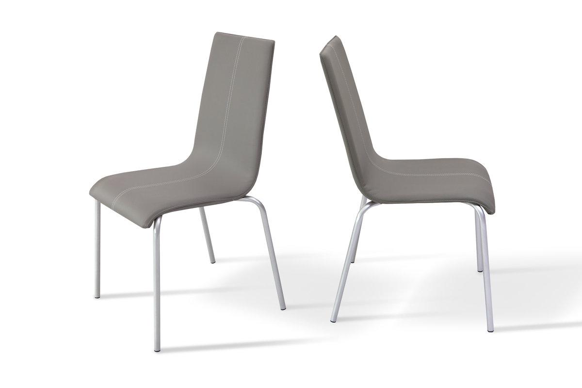 Стілець обідній Келлі зі строчкою, (сірий), фото 1