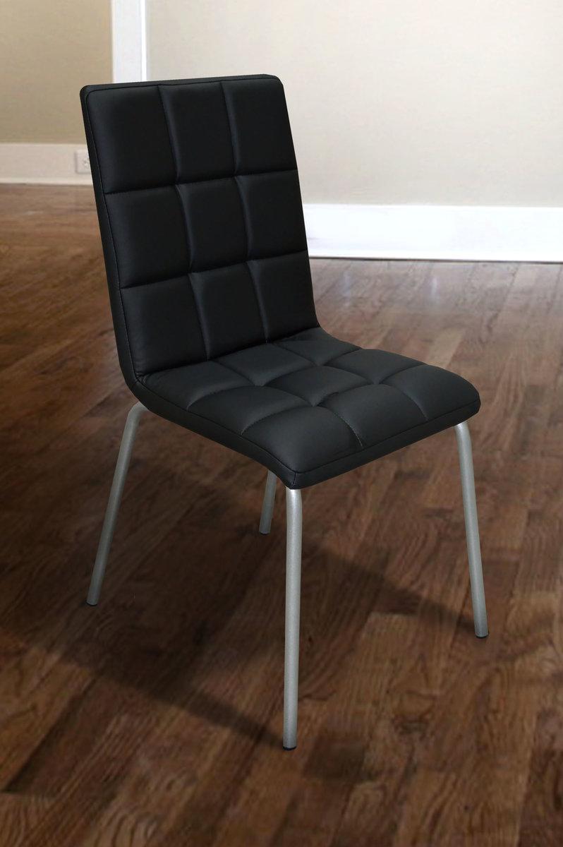 Стілець Аманда (шкірзам чорний), фото 1