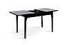 Стіл Фієста (110+35)*70, чорний/мрамор чорний, фото 8
