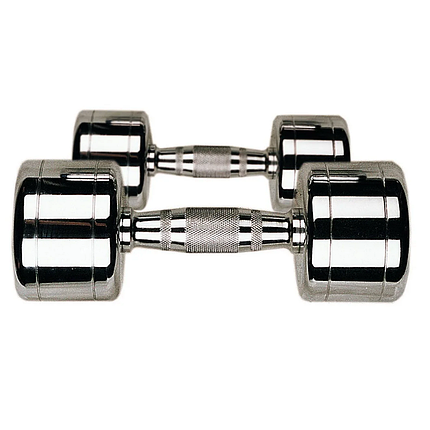 Гантель хромована цільна металева гантель для атлетичних тренувань нерозбірна Stein 8 кг, фото 2