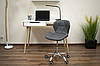 Стілець офісний Роккі, шкірзам сірий, фото 4