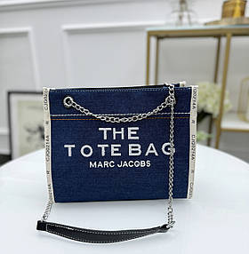 Сумка жіноча Джинсовая сумка Marc Jacobs Tote Bag Denim Small Синій