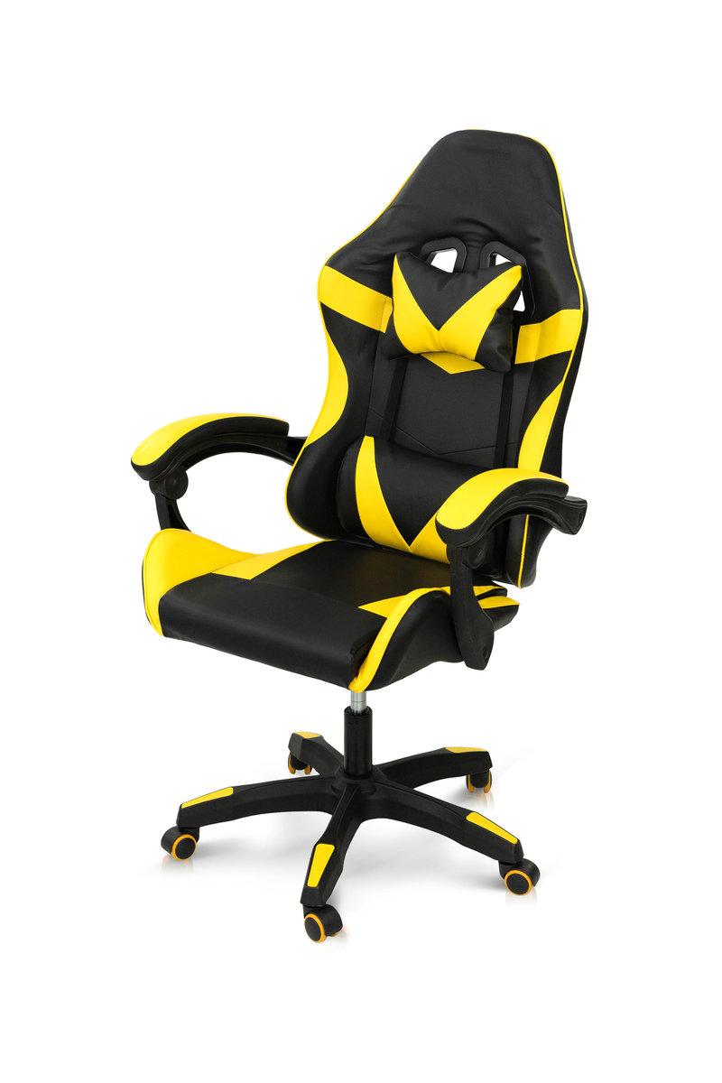 Крісло геймерське Слім, чорний/жовтий, фото 1