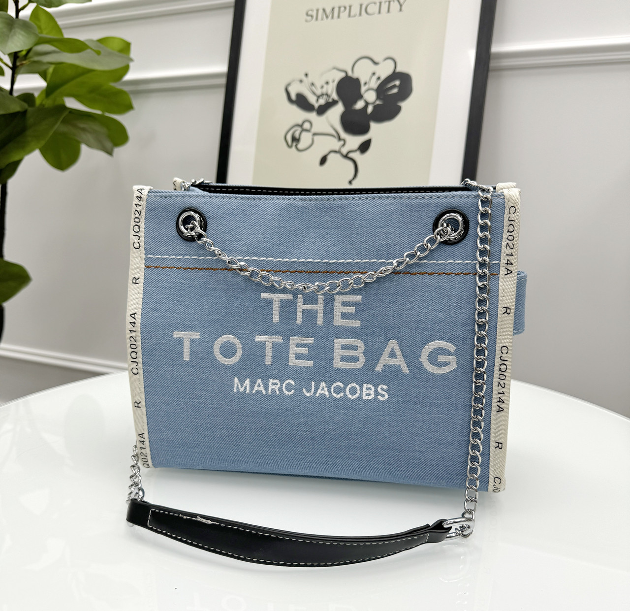 Сумка жіноча Джинсова сумка Marc Jacobs Tote Bag Denim Small Голубий, фото 1