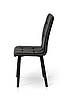 Стілець Трініті, метал чорний/ шкірзам чорний, фото 3