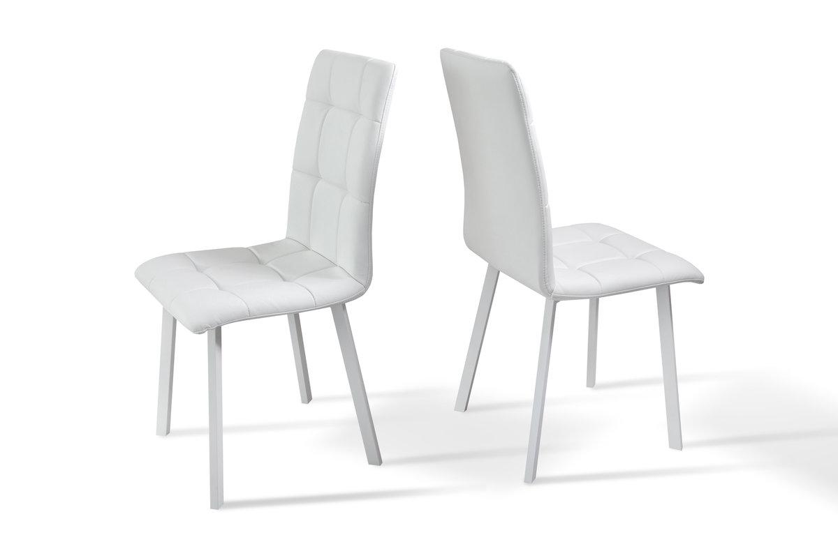 Стілець Трініті, метал білий/ шкірзам білий, фото 1