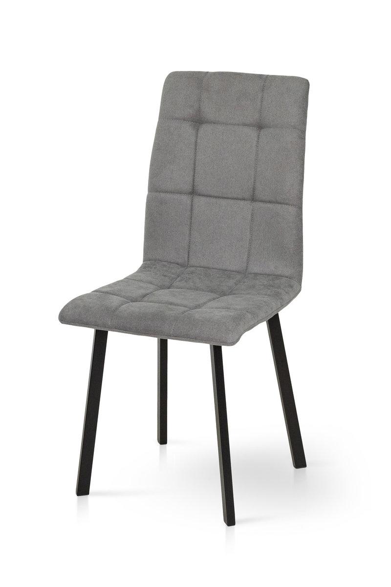 Стілець Трініті, метал чорний/ тканина темно сіра, фото 1