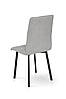 Стілець Трініті, метал чорний/ тканина світло-сіра, фото 5