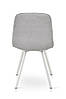 Стілець Софт, метал білий/ тканина світло сіра, фото 3