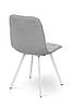 Стілець Софт, метал білий/ тканина світло сіра, фото 4