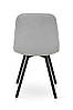 Стілець Софт, метал чорний/ тканина світло сіра, фото 3