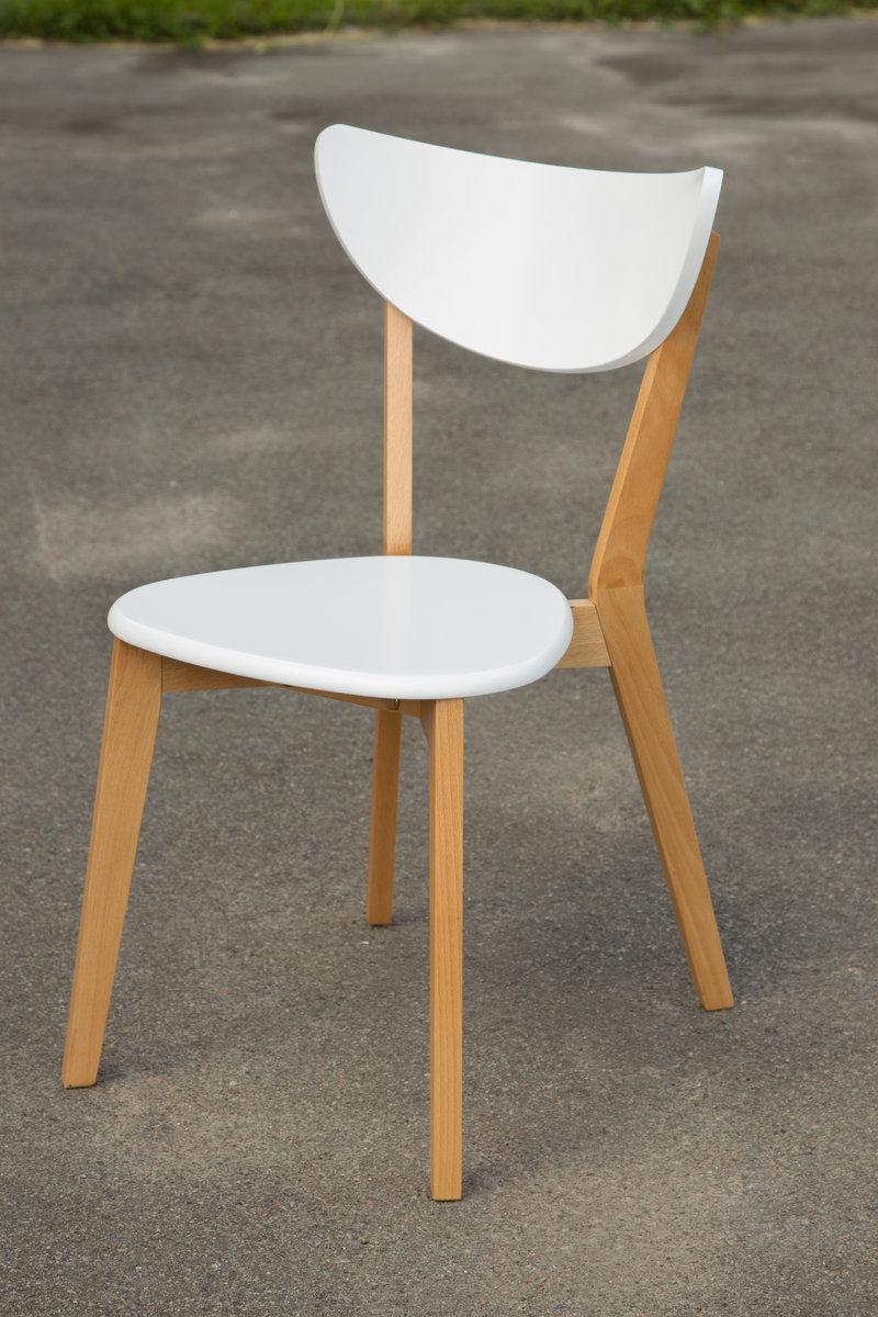 Стілець обідній Фокс Т, білий/дуб, фото 1