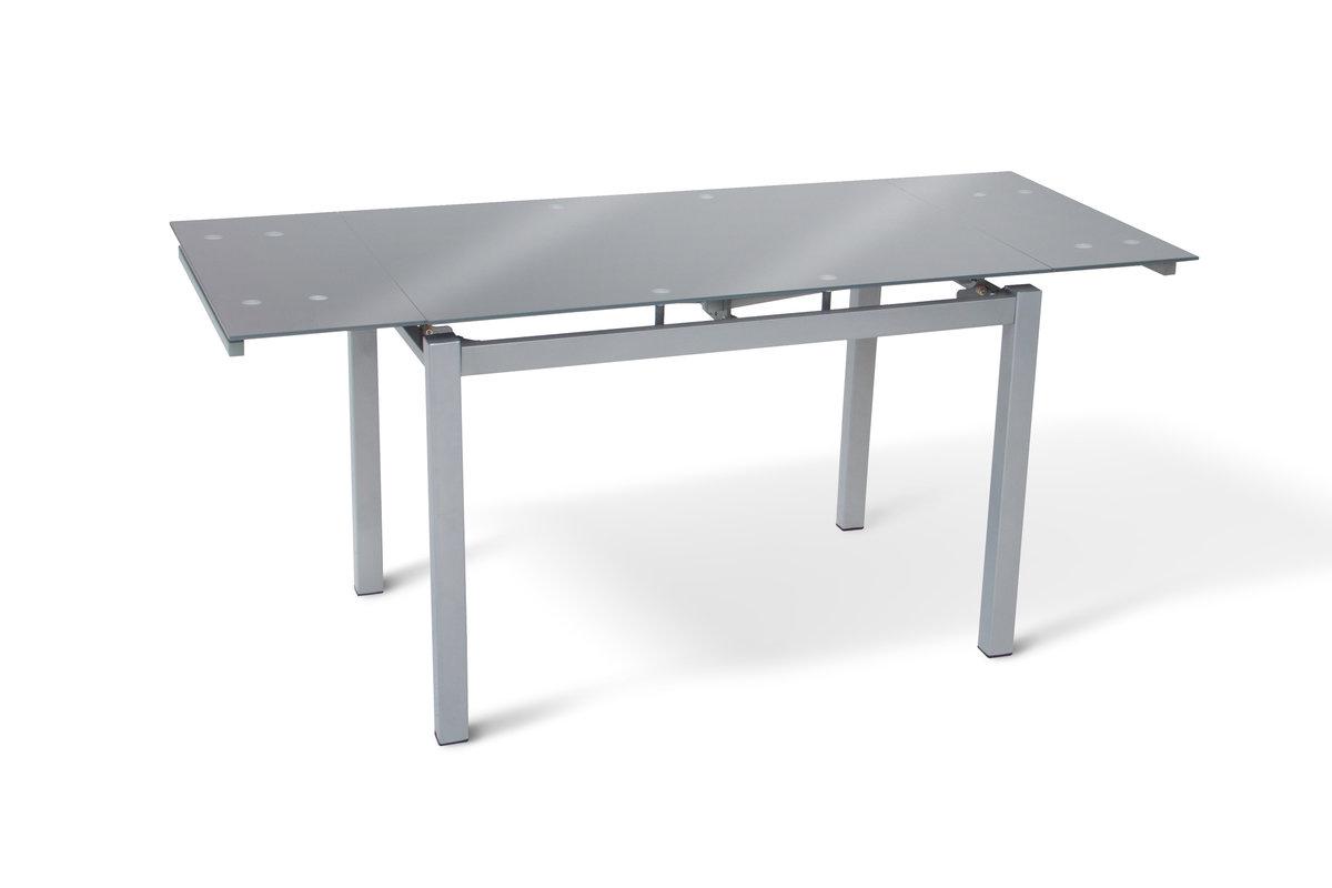 Стіл Венді XS-1025, 80/130*65, сірий (скло), фото 1
