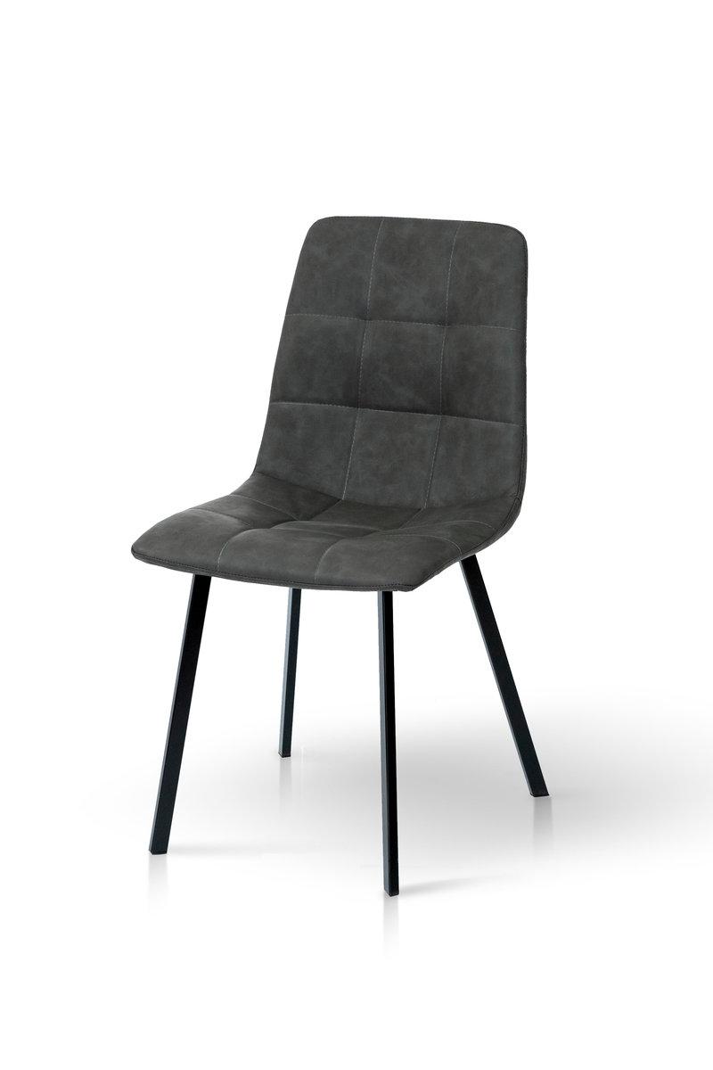 Стілець Чілі (квадрат) чорний/ антрацит RU-08, фото 1