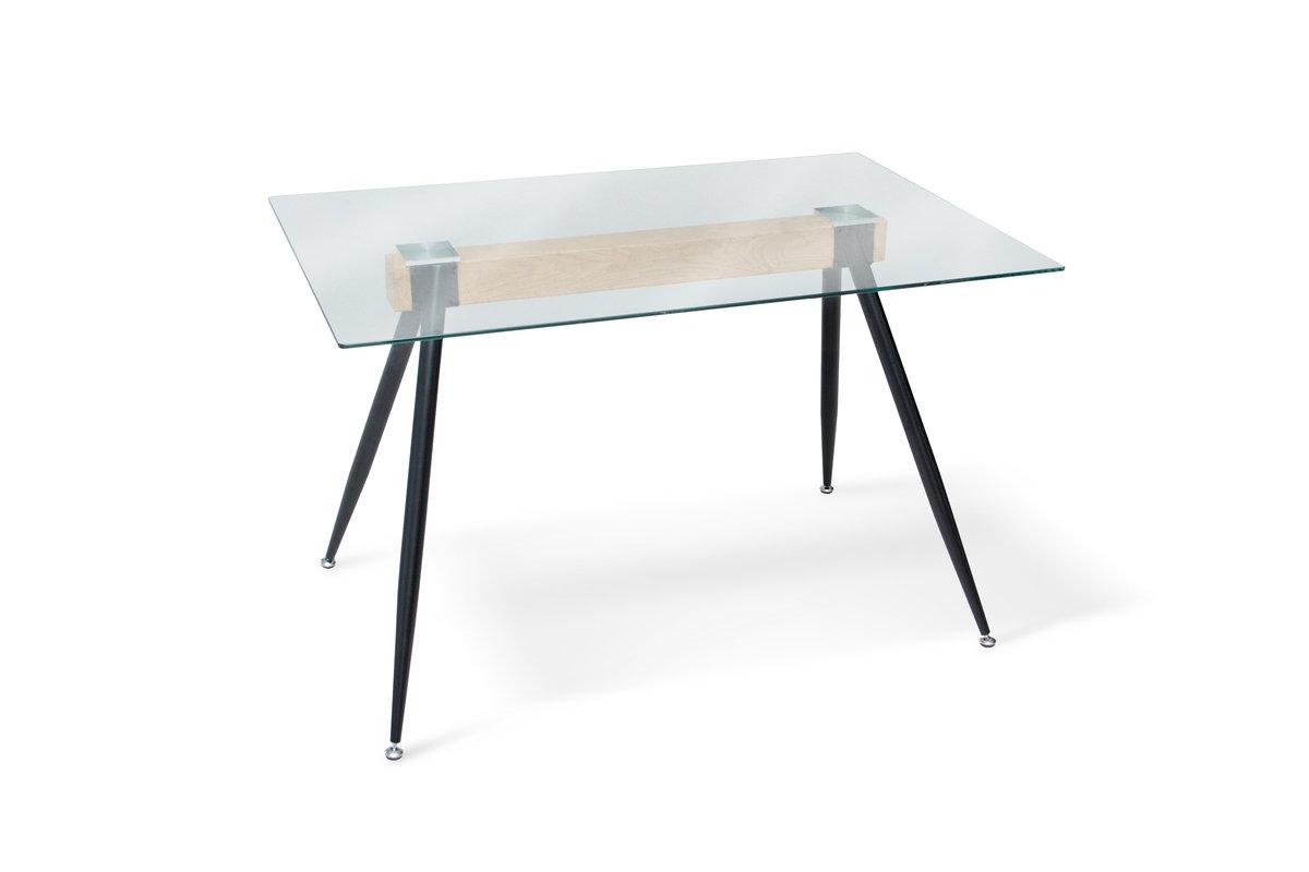 Стіл Ешлі XS-1263, (120*80), чорний/термодрук, фото 1