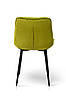 Стілець Прадо чорний/ велюр олива, фото 3