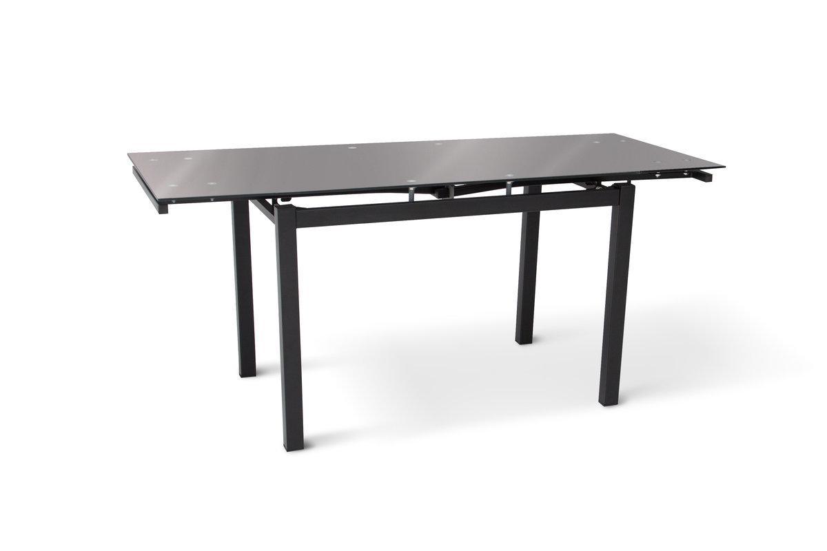 Стіл Венді XS-1025, 110/170*70, чорний (скло), фото 1