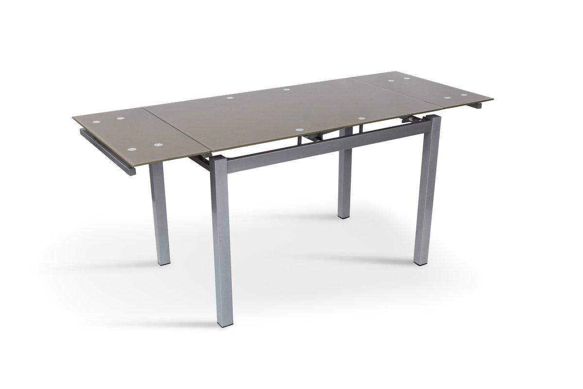 Стіл Венді XS-1025, 110/170*70, кавовий (скло), фото 1