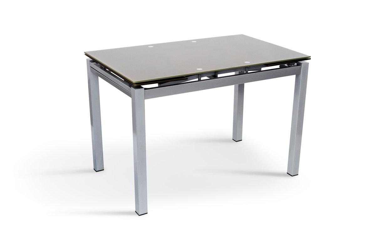 Стіл Венді XS-1025, 80/130*65, кавовий (скло), фото 1